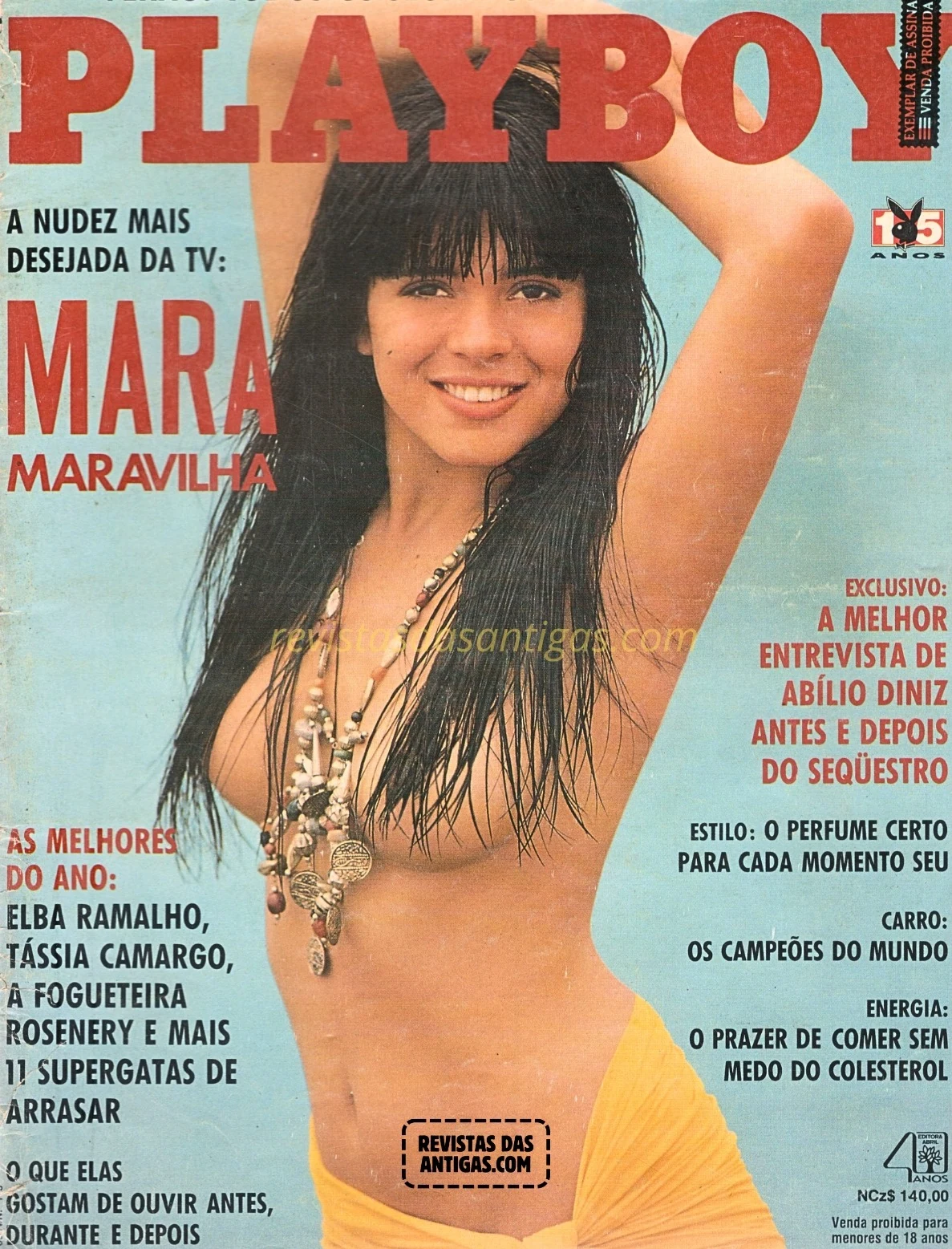 Mara Maravilha Scans Playboy de Fevereiro de 1990