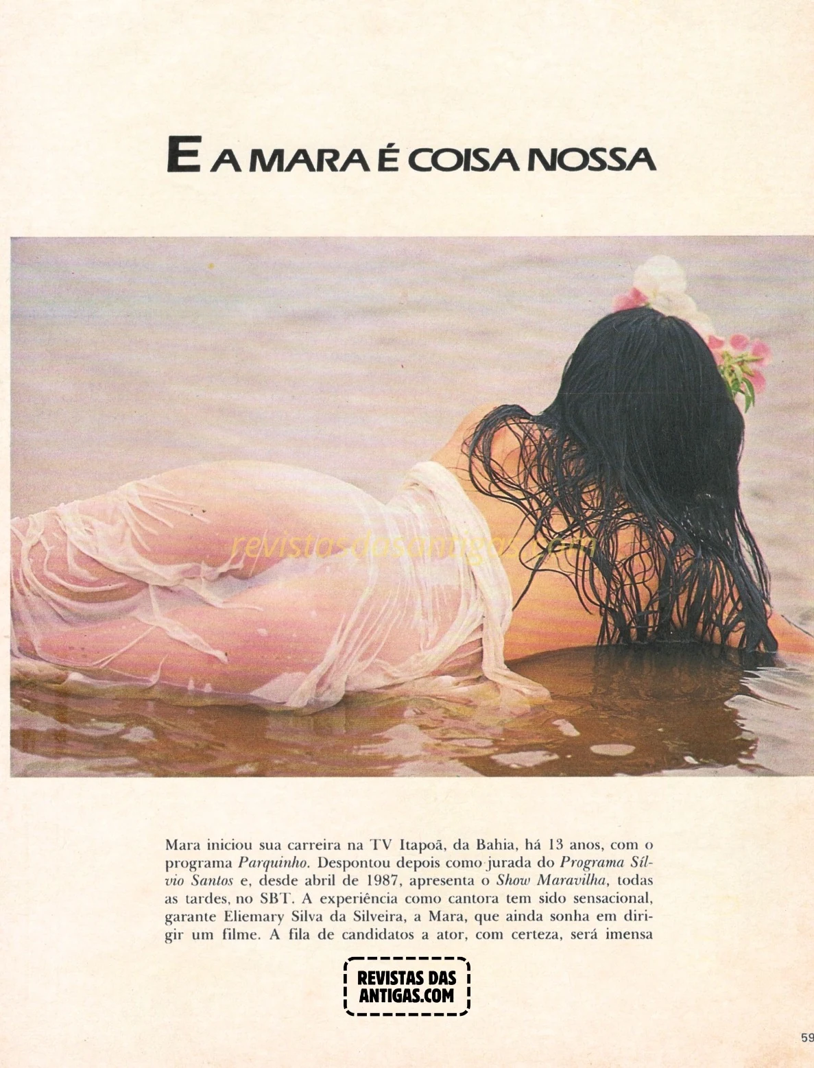 Mara Maravilha Scans Playboy de Fevereiro de 1990